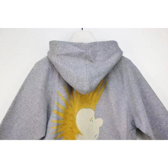 NWT Gucci Kids Hoodie punk print logo in grey size 10 - Picture 6 of 12